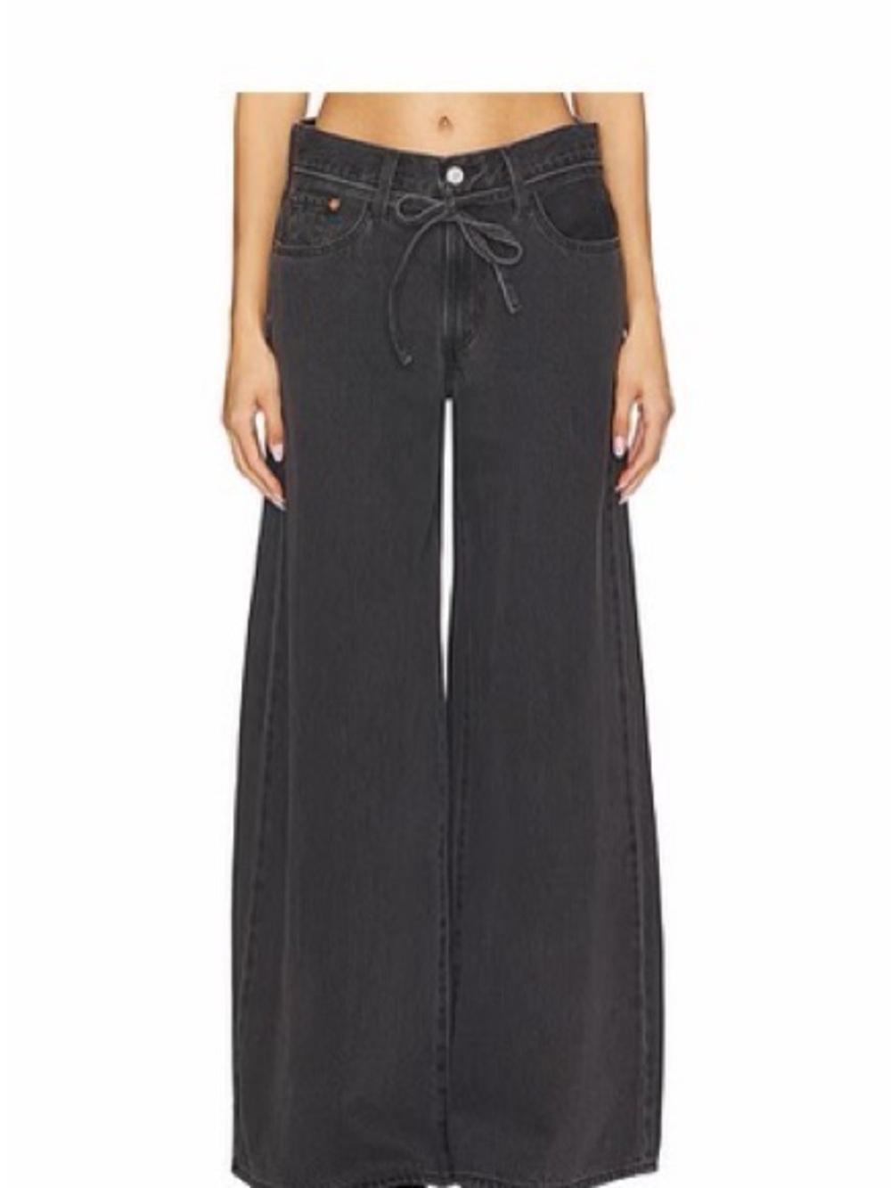 Levi's Charcoal Women’s XL Super Wide Leg Jeans size 31. Y2K NWOT